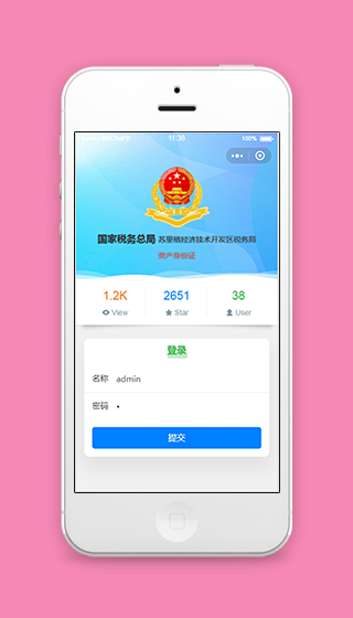 国家税务总局资产身份账号登陆程序源码