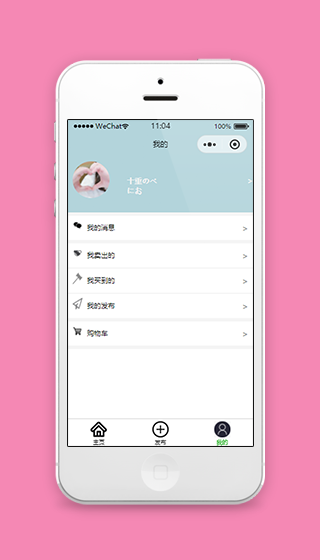 横版简约相关信息服务记录个人中心程序源码