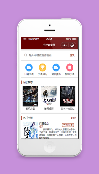 好书收集网图书搜索阅读程序源码下载