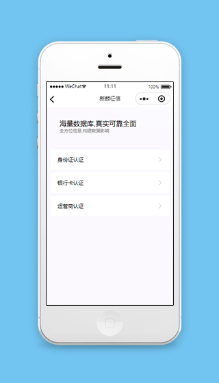 征信查询小程序模板源码下载