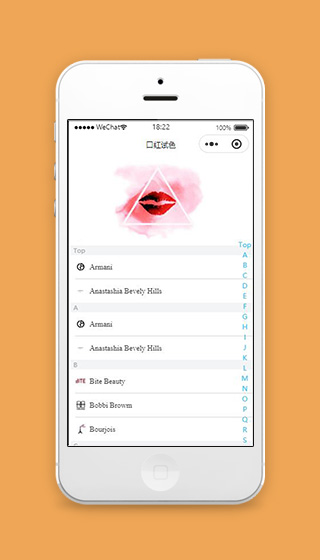 微信小程序口红试色首页模板源码下载